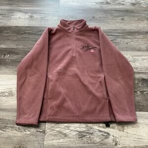 Harley Davidson Mauve Pink Womens L‎ Monroeville & Sandusky Ohio 1/4 Zip Jacket